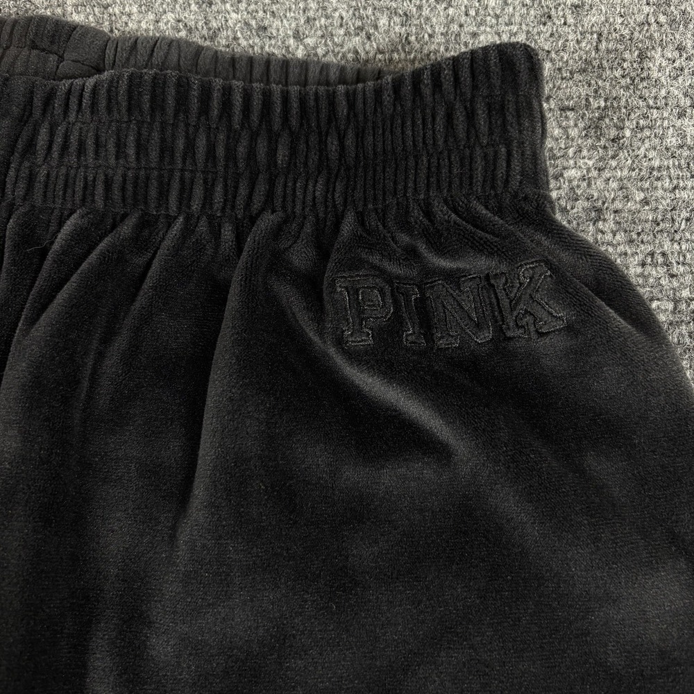 Victoria Secret PINK Women Velour Tracksuit 2 Piece Top Size M Pants Size S Y2K - Picture 10 of 15